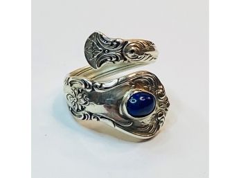 Rare Vintage Old Master Towle Sterling  Silver Wrap Around Spoon Ring  AWESOME