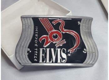 Elvis Still Rockin EP-20 Limited Edition # 629 / 2500 Pewter & Enamel Belt Buckle