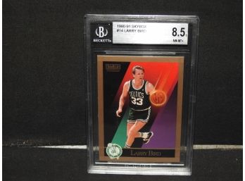 Graded NEAR MINT Larry Bird 1990 Skybox Basketball Card