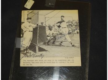 Signed Ted Williams Newspaper Clipping