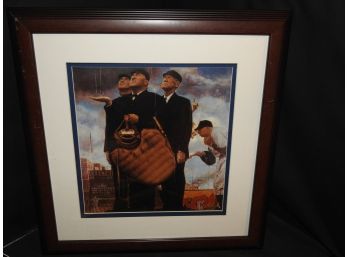 Norman Rockwell ' Bottom Of The Sixth ' Framed Print