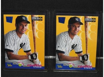 2 Derek Jeter ROOKIE Ny Yankees Baseball Cards