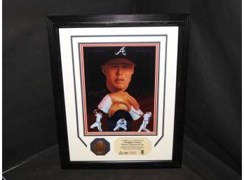 Chipper Jones Chrome Litho And Coin
