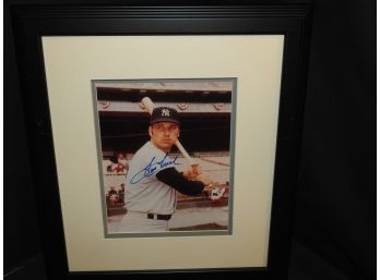Signed Framed Tom Tresh NY Yankees 3 Time All Star Photo With COA