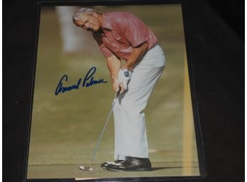 Signed Arnold Palmer 8x11 Golf Photo With COA