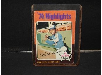 1975 Topps Hank Aaron Baseball Card