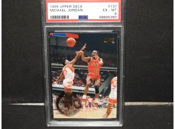 Graded EX-MINT Michael Jordan UD Basketball Card
