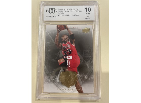 2009-10 Upper Deck Michael Jordan MJ Legacy Collection Gold Card #83  BCCG 10