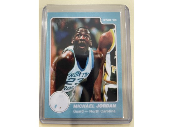 1985 Star Michael Jordan North Carolina Guard Card #3                      Mint Condition Card