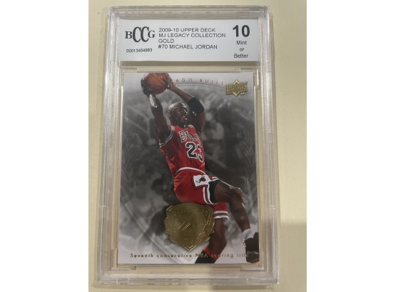2009-10 Upper Deck Michael Jordan MJ Legacy Collection Gold Card #70  BCCG 10