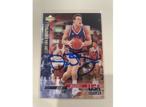 1994 Upper Deck 1988 USA Basketball Dan Majerle Signed Card #32