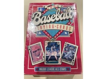Set Of 1991 Major League Baseball Playing Cards   1 - Factory Sealed 52 Card Set.