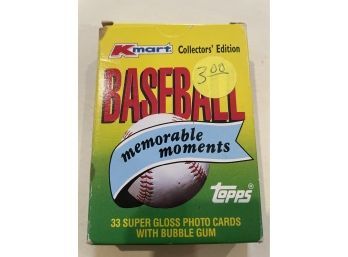 1988 K-Mart Topps Collectors Edition Baseball Memorable Moments Photo Cards.