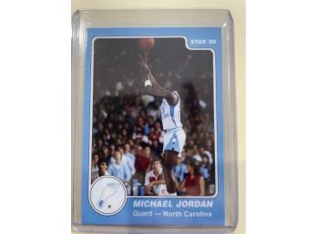 1985 Star Michael Jordan North Carolina Guard Card #6                      Mint Condition Card