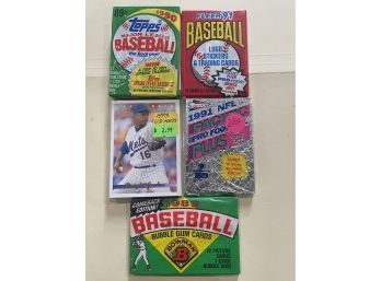 5 - Misc. Unopened Baseball Packs   Packs In Photo Are What You Will Receive.