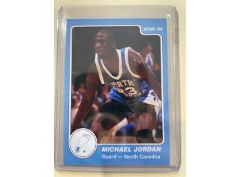 1985 Star Michael Jordan North Carolina Guard Card #4                      Mint Condition Card