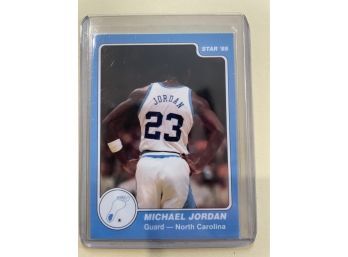 1985 Star Michael Jordan North Carolina Guard Card #1                      Mint Condition Card