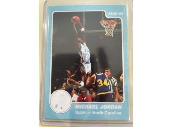 1985 Star Michael Jordan North Carolina Guard Card #10                       Mint Condition Card
