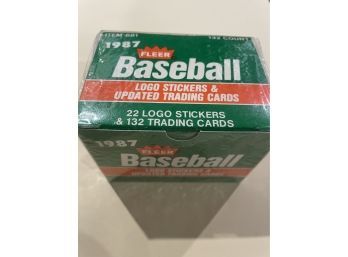 1987 Fleer Baseball Updated Trading Cards And Sticker Set Factory Sealed   132 Cards & 22 Stickers
