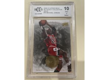 2009-10 Upper Deck Michael Jordan MJ Legacy Collection Gold Card #70  BCCG 10