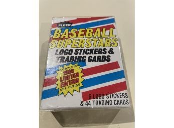 1988 Fleer Baseball Superstars Trading Cards And Logo Stickers Factory Sealed Set     50 Card Set