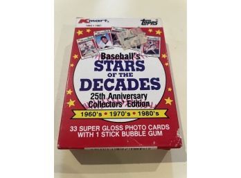 1987 K-mart Topps Baseball Stars Of The Decade 25th. Anniversary Collectors Edition