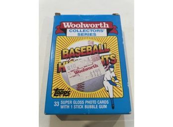 1988 Woolworth Topps Collectors Series Baseball Highlights Photo Cards