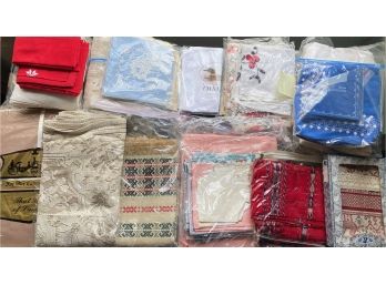 Table Cloths & Napkins, Some Vintage, Some Unused