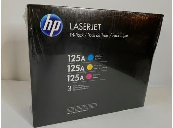 Set Of Three HP Laserjet 125A Color Ink Cartridges New In Box