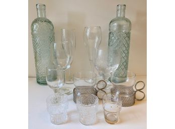 Glass Bottles, Wine Glasses, Espresso Mugs, Shot Glasses & More (12 Pieces)