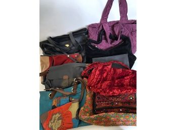 Ten Large Handbags & Totes