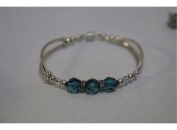 Crystal Bracelet With Magnetic Clasp
