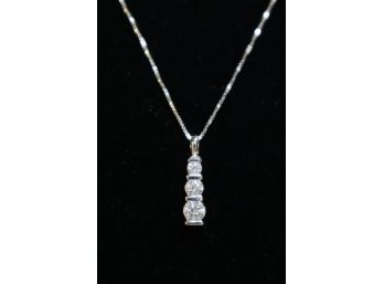 925 Sterling Silver With Cubic Zerconia Pendant China And 925 Sterling Silver Italy Chain
