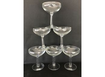 Vintage Champagne Glasses - Set/6