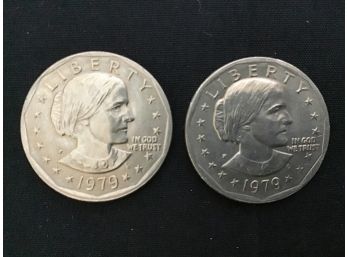 Set Of 2 - 1979-P Susan B Anthony Dollars