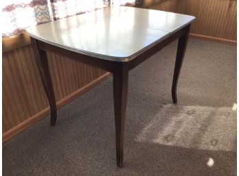 Mid Century Laminate Top Table, With Leaf