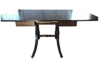 Vintage Mahogany Drop Leaf Table With Butterfly Leaf, Perfection Table  Slide Company