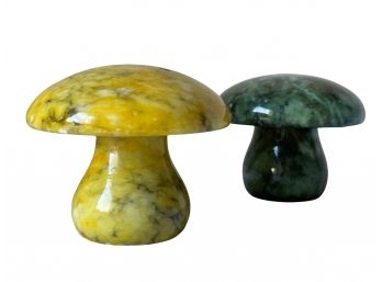 2 Italian Alabaster Mushrooms