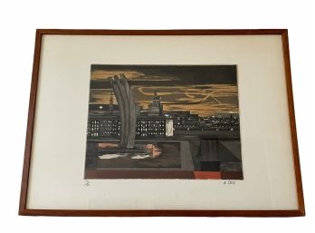 Rolf Curt Signed & Numbered (13/20) Print -Aircraft Memorial, Berlin. (Please See Description).