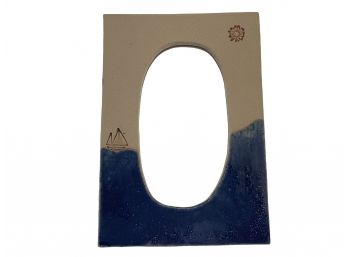 Hand Crafted Ceramic Mirror By POTS Inc. Hingham, MA