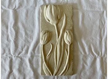 Ceramic Wall Hanging With Tulips