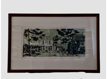 Signed & Numbered 1969 E.B. Atwood Print. Member Of The Lyme Arts Association. (See Description)