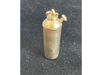 14K Yellow Gold Cocktail Shaker Charm (Bracelet, Necklace)
