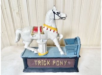 Trick Pony Cast Iron Bank