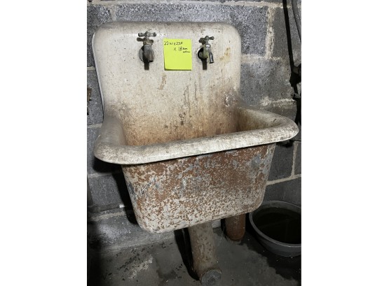 A Cast Iron Laundry Sink