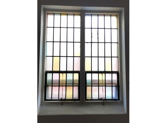 A Stained Glass, Leaded, Metal Framed Window - WINDOW G
