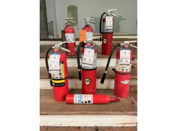 A Collection Of Fire Extinguishers