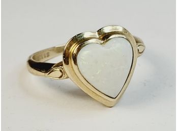 Vintage 10kt Yellow Gold Heart Ring