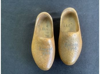 France 1944 Wooden Clogs