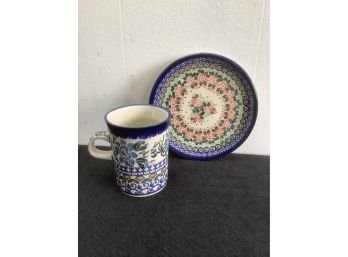 Ceramika Artystyczna Tea Cup And Saucer